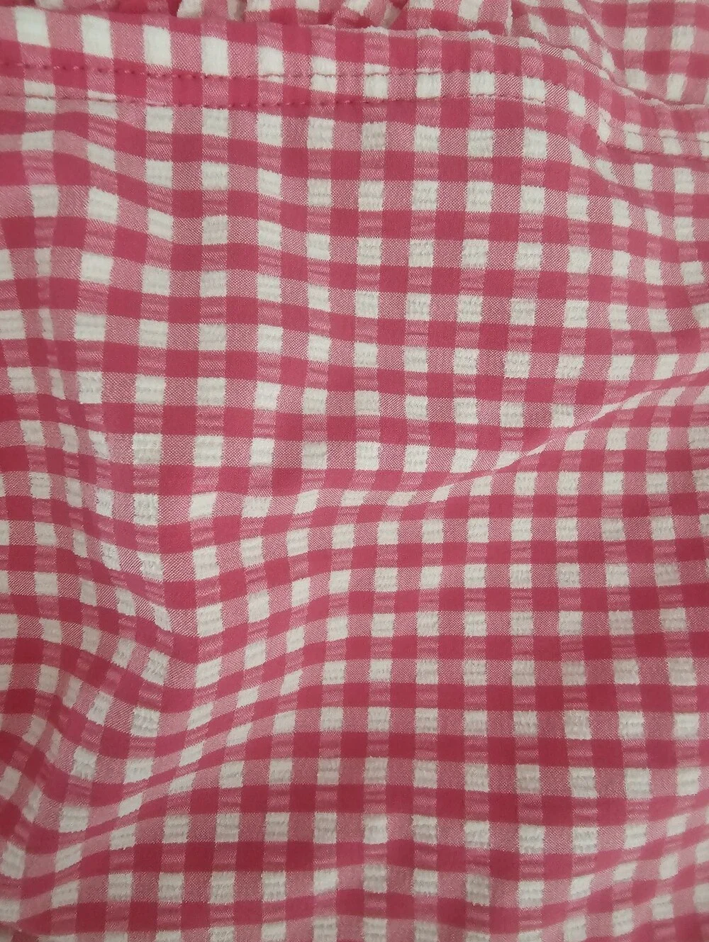 Draper James RSVP Pink Gingham One Piece Swimsuit XS Retro Pinup Chic Beach